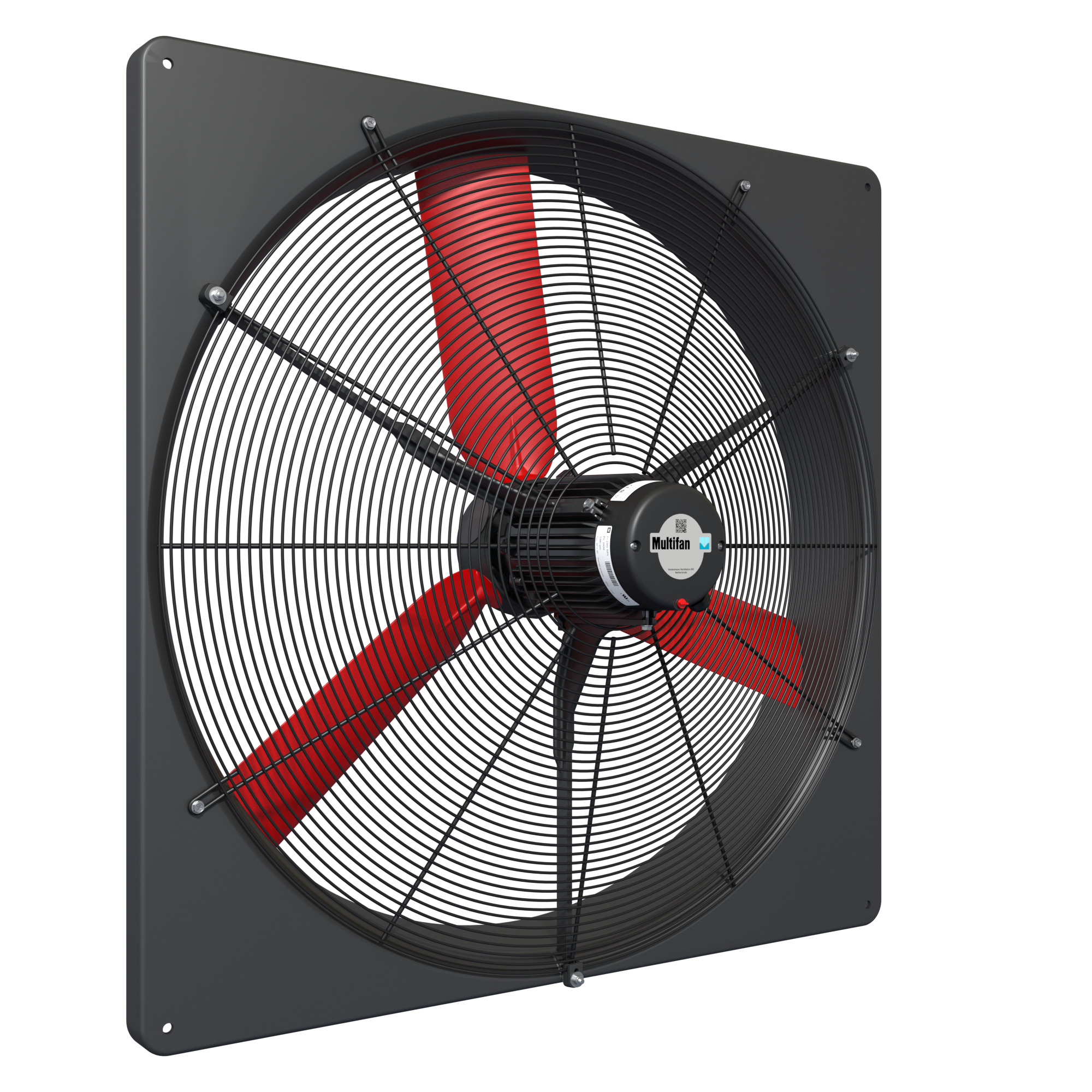 Multifan Panel Fan with Intake Guard, 28in., 7900 CFM, 1 HP, 240 Volt, Model# V6E71K-240V